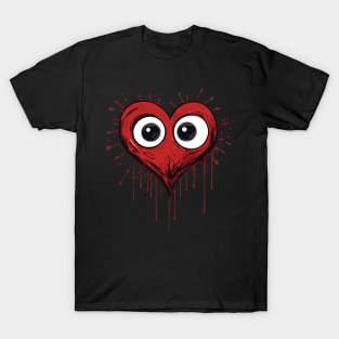 heart design anatomical heart graphic heart T-Shirt